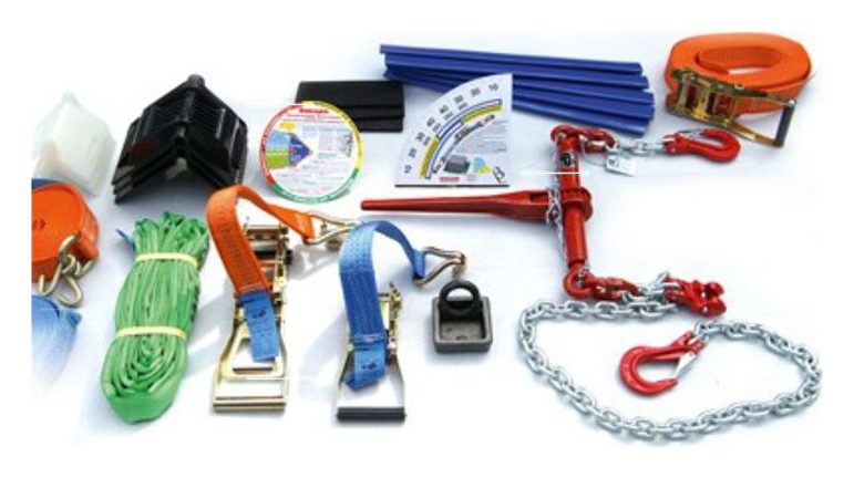 Zurrgurte, Kantenschutz, Ketten und weiteres Zubehör zur Ladungssicherung